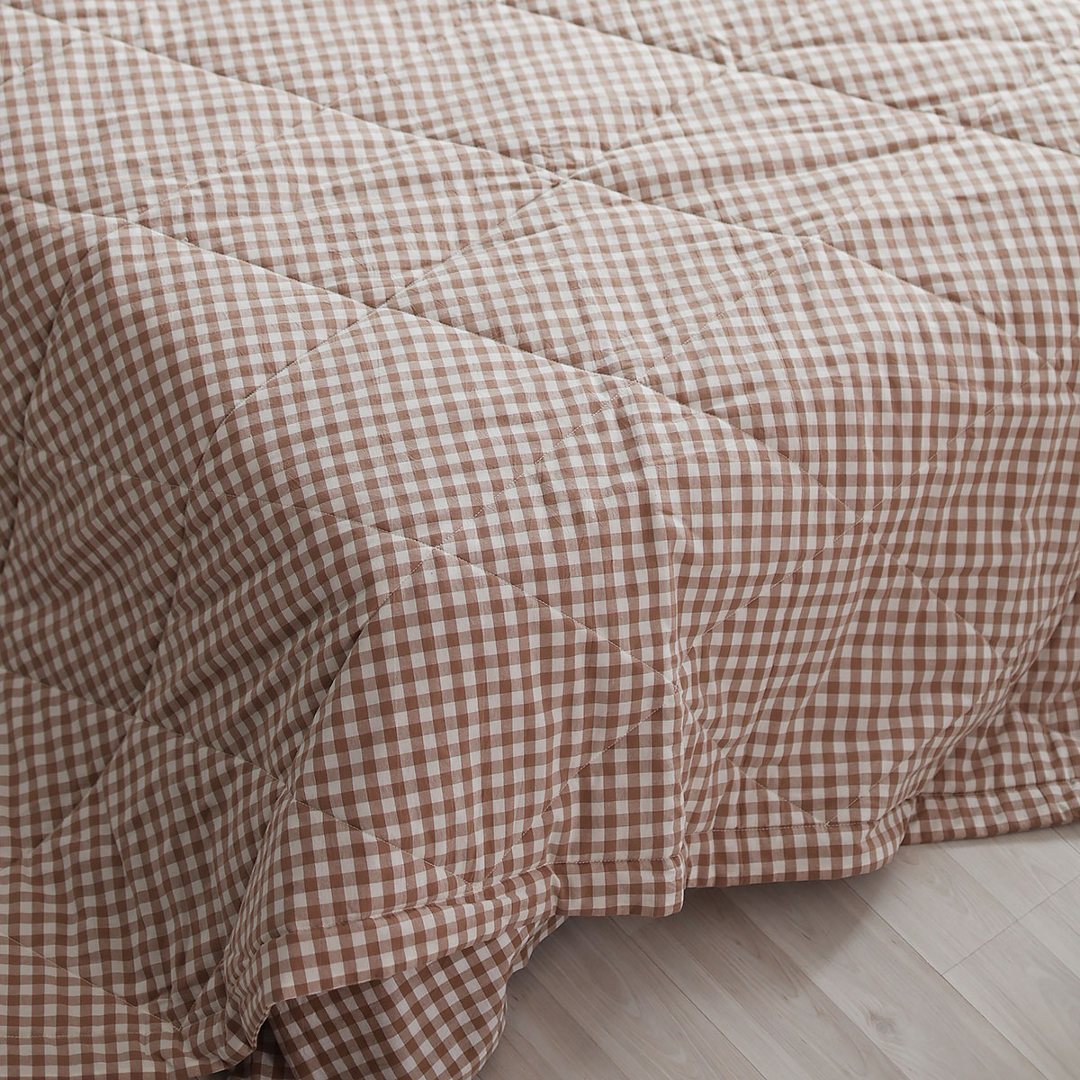 Комплект постельного белья «Бежевая клетка Виши»